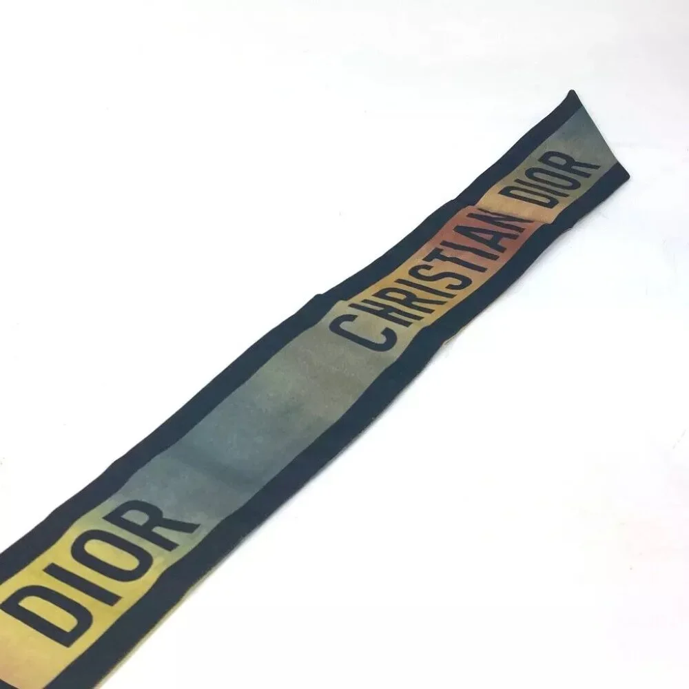 Dior Tie dye Logo Mitsua BandeauScarf Scarf silk Multicolore